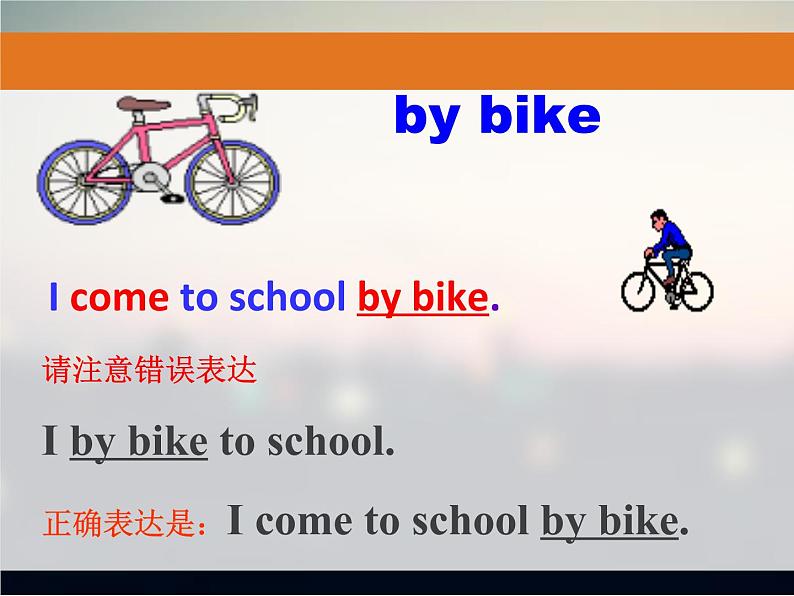 译林版小学英语五下 Unit2 How do you come to school？(第1课时) 课件第3页