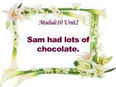 外研版（三起）小学英语四下 M10 U2 Sam had lots of chocolate. 课件