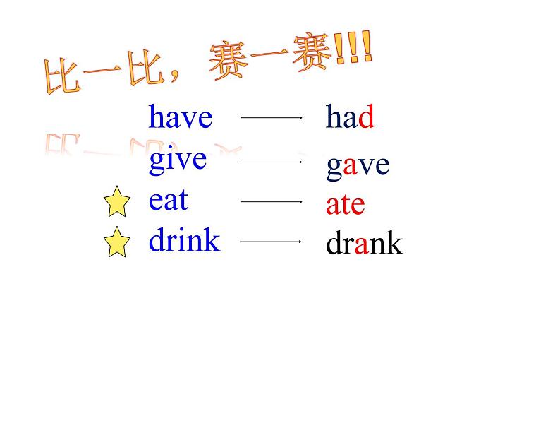 外研版（三起）小学英语五下 M3 U2 Sam ate four hamburgers. 课件第7页