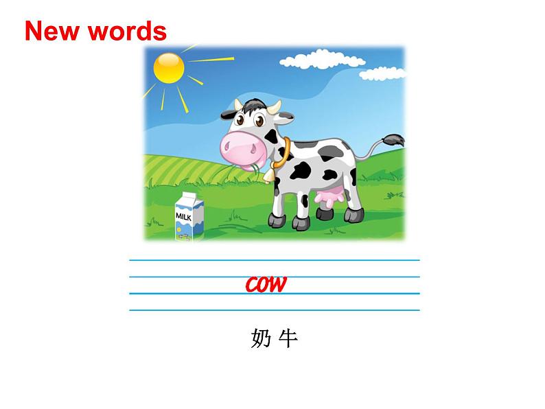 外研版（三起）小学英语六下 Module3 Unit2 The cows are drinking water. 课件第3页