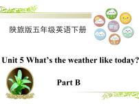 小学英语陕旅版五年级下册Unit 5 What's the Weather like Today?教案配套课件ppt