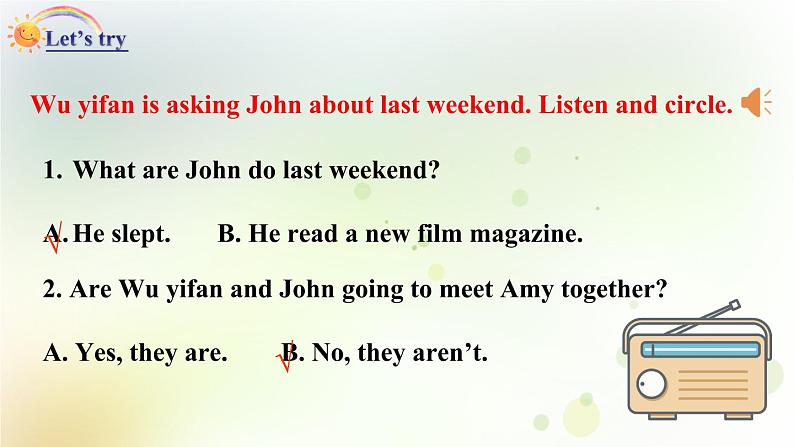 人教版英语六年级下册(PEP)Unit2第三课时教学PPT课件04