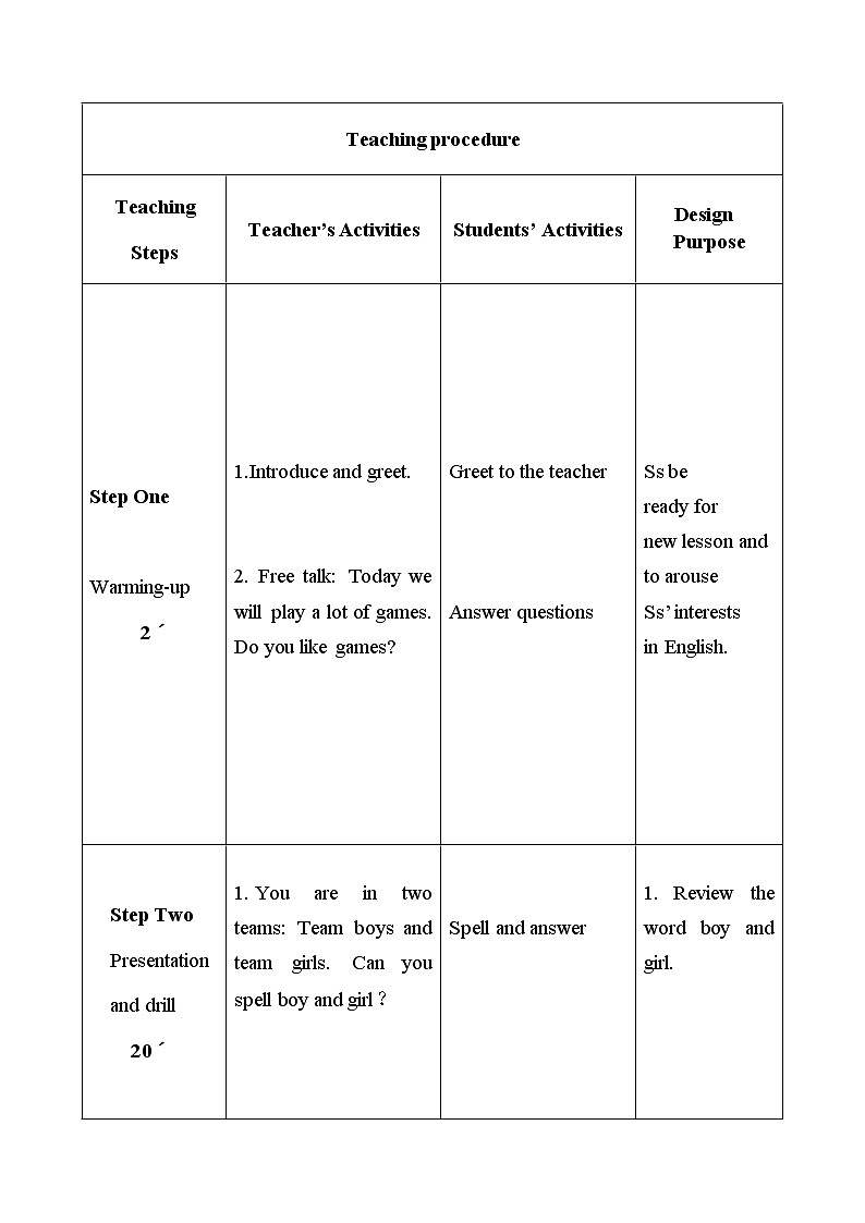 四年级下册英语教案－Unit 2 There are forty students in our class Lesson 12  ｜人教精通版第2页