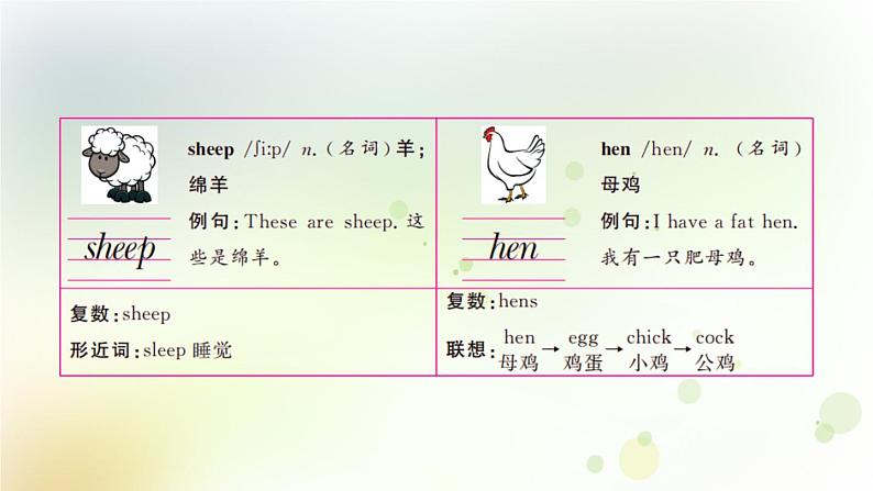 人教版英语四年级下册Unit 4第五课时教学课件第5页