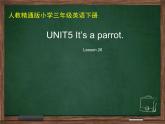 人教精通版小学英语三下 Unit5 It's a parrot.(Lesson26) 课件