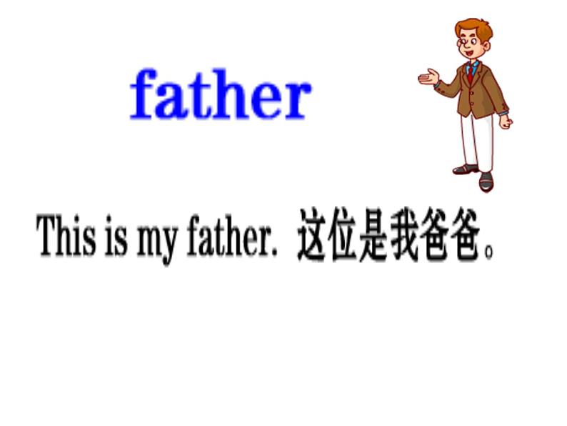 人教精通版小学英语三下 Unit3 This is my father.(Lesson15) 课件02