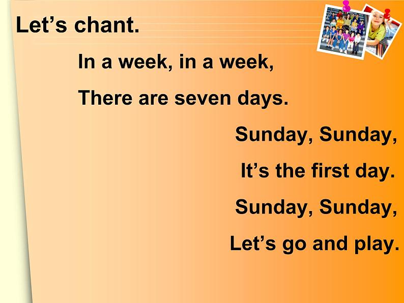 人教精通版小学英语四下 Unit4 There are seven days in a week.(Lesson20) 课件03