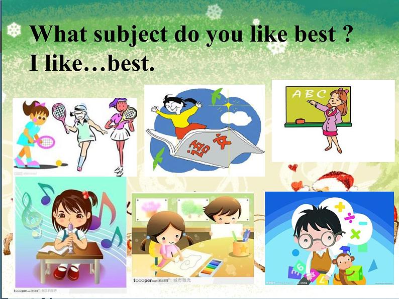 人教精通版小学英语四下 Unit3 What subject do you like best？(Lesson17) 课件05