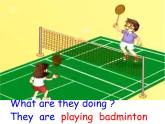 人教精通版小學(xué)英語五下 Unit6 We are watching the games.(Lesson33) 課件