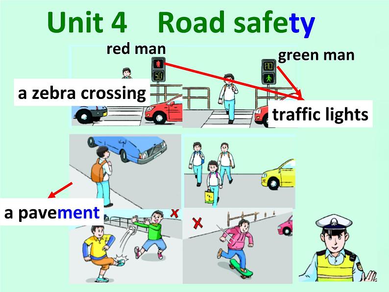 译林版小学英语六下 Unit4 Road safety(第1课时) 课件第5页