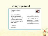 冀教版（三起）英语小学五年级下册Lesson 14 Jenny Writes a Postcard教学课件