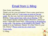 冀教版（三起）英语小学五年级下册Lesson 23 An Email from Li Ming教学课件