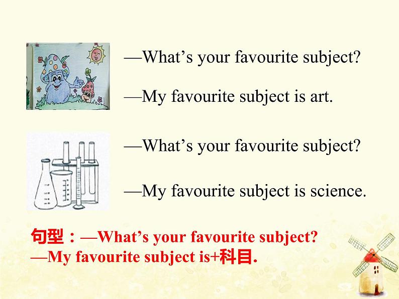 冀教版（三起）英语小学四年级下册U4-L22 My Favourite Subject教学课件03