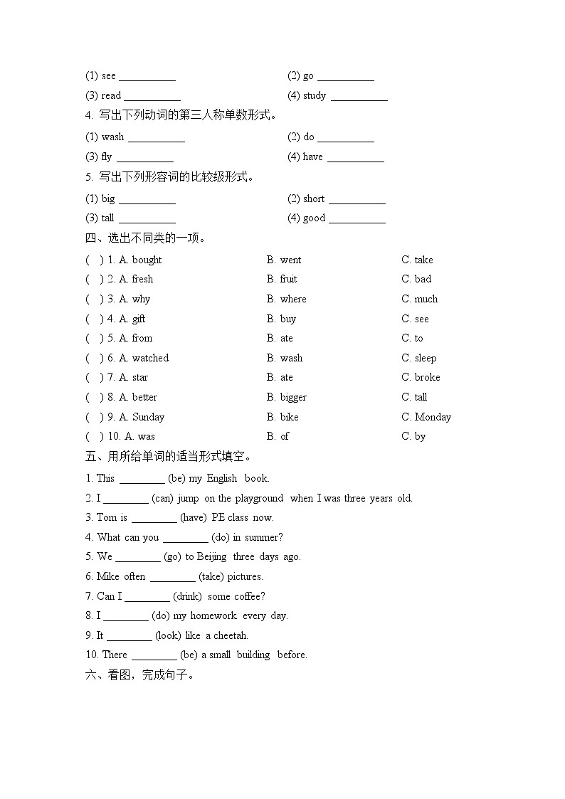 小升初词汇专项（试题）-2021-2022学年英语六年级下册第2页