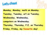 北师大版五下英语 Unit7 Days of the week Lesson1 课件