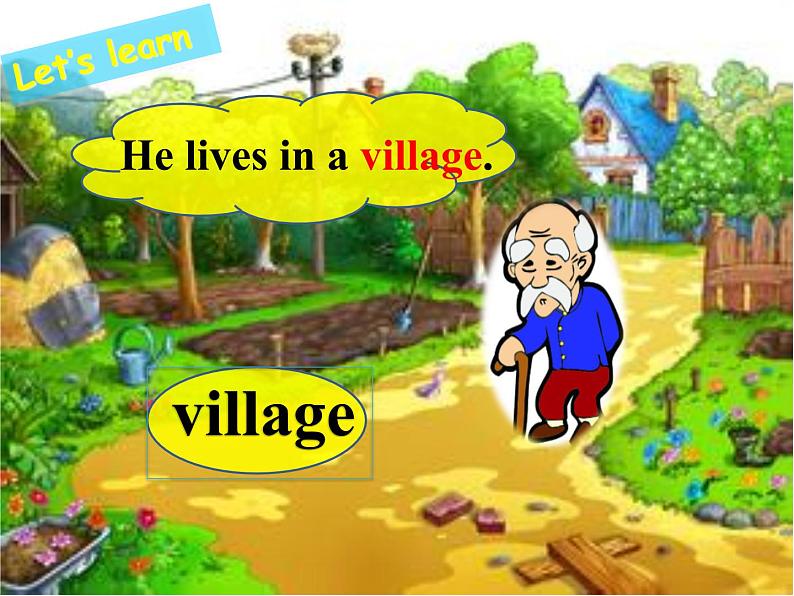 陕旅版小学英语五下 Unit4 He Lives in a Village partA 课件03