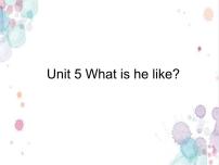 英语六年级下册Unit 5 What Is He like？背景图课件ppt