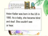 外研版（三起）小学英语六下 Module7 Unit2 She couldn't see or hear. 课件