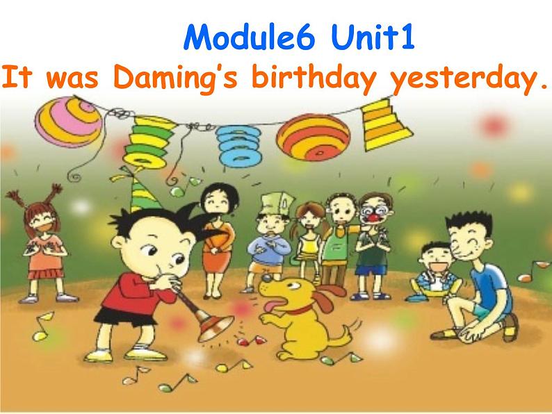 外研版（三起）小学英语六下 Module6 Unit1 It was Daming's birthday yesterday. 课件01