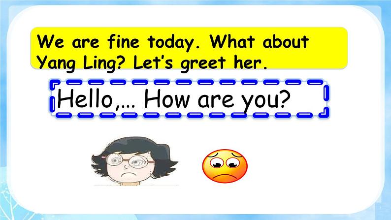 译林版（三起）小学英语四下 Unit8 How are you？(第1课时） 课件03