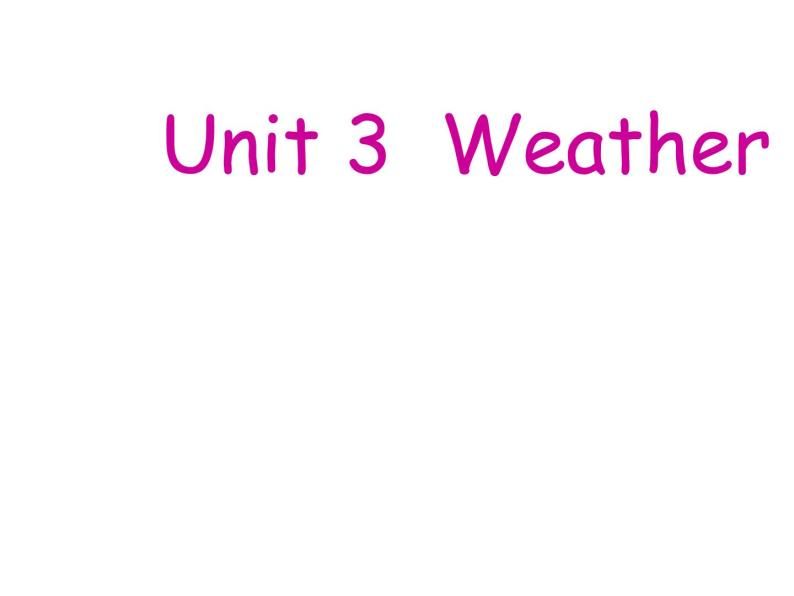 Unit 3 Weather Part C  课件08