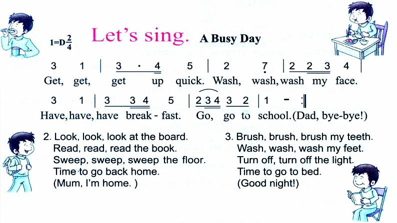 六年级下册英语课件-Unit 2  Lesson 1 When do you get up_川教版（三起）02