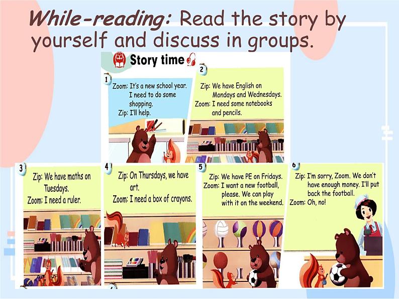 小学英语PEP 5A unit2 my week part c story time部优课件07