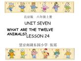 小学英语北京版6A unit7 what are the twelve animals Lesson24 THE TWELVE ANIMALS部优课件