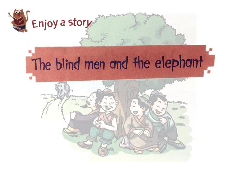 小学英语沪教版4B 1 Touch and feel The blind men and the elephant部优课件01