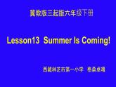 小學(xué)英語冀教版6B Lesson13 Summer Is Coming!部優(yōu)課件