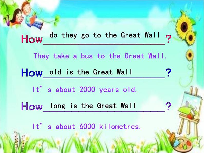 小学英语冀教版5B Lesson10 The Great Wall部优课件第7页