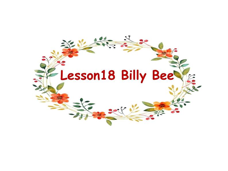 小学英语冀教版5A Lesson18 Billy Bee部优课件01