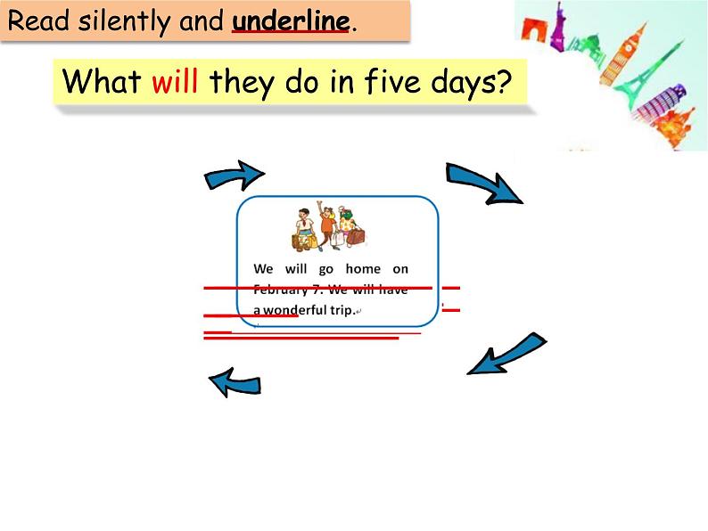 小学英语冀教版5A Lesson17 The Travel Plan Make A Travel Plan部优课件第7页