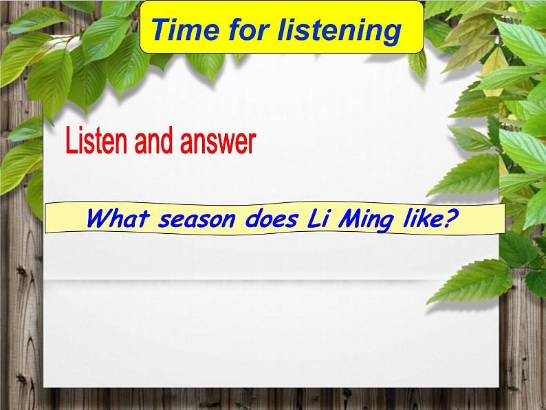 小学英语冀教版6A Lesson17 I Like All Seasons!部优课件04