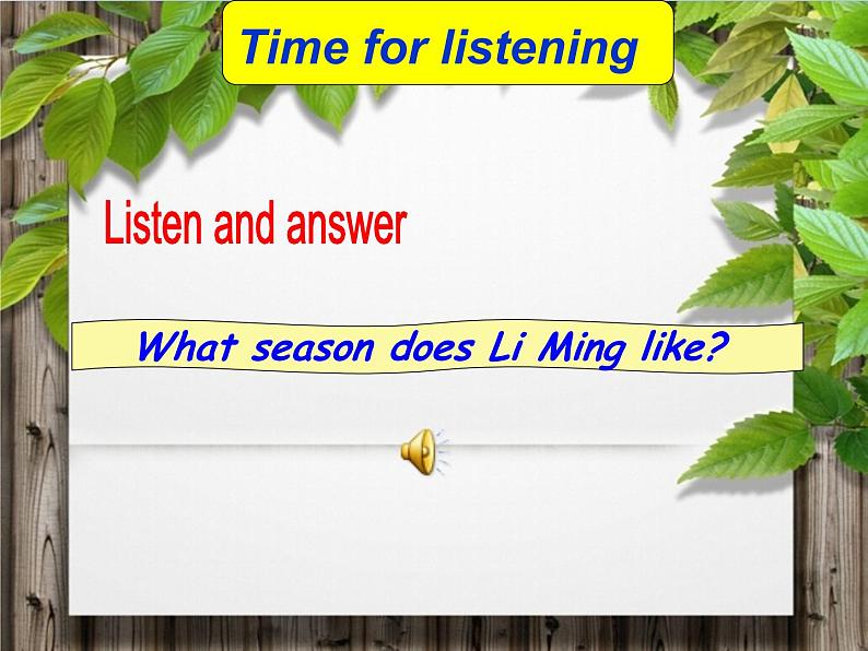 小学英语冀教版6A Lesson17 I Like All Seasons!部优课件05