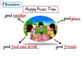 小学英语PEP 4B let's have a picnic Recycle 2 Read and act部优课件