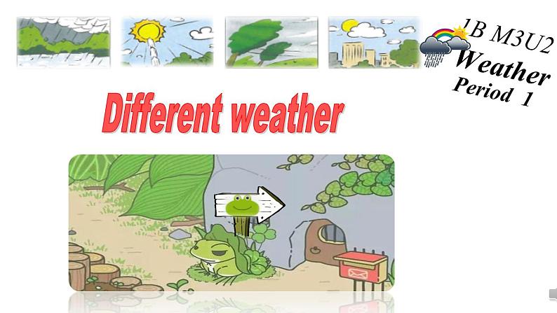 小学英语牛津上海版1B Unit2 Weather部优课件01