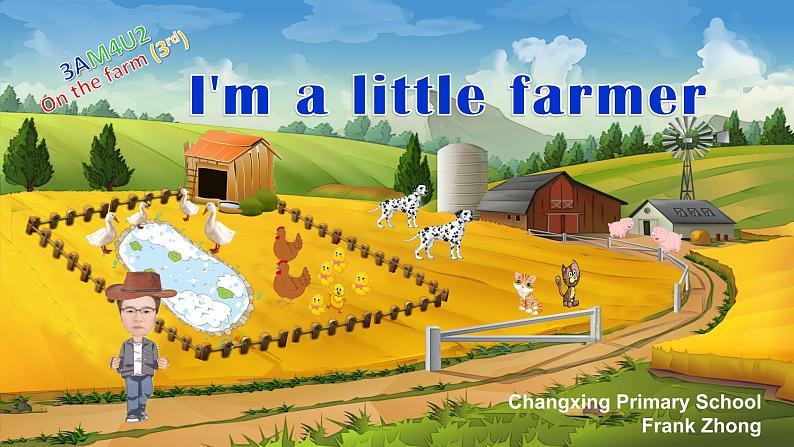 小学英语牛津上海版3A Unit2 On the farm Period 3 I'm a little farmer部优课件01