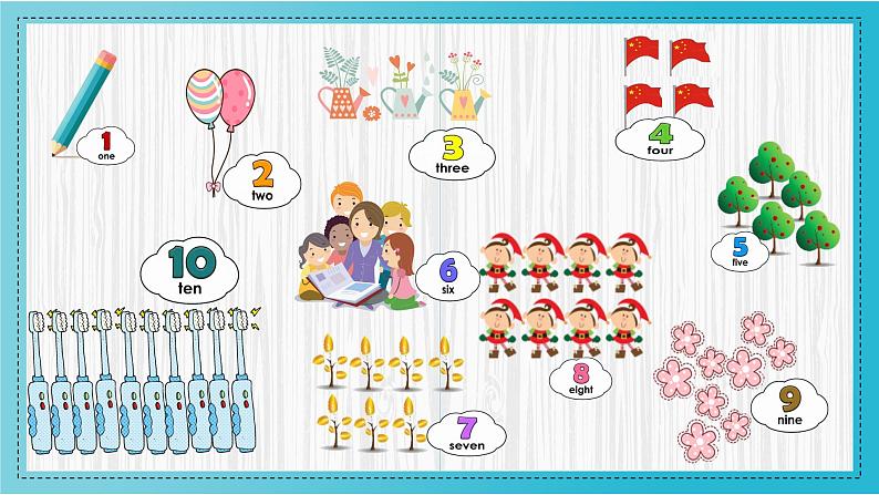 小学英语清华版1B Lesson1 Unit1 My Numbers Lesson6部优课件第6页