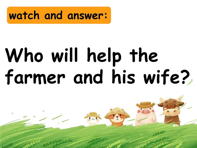 小学英语清华版3A FUN READING THE FARMER AND THE RADISH部优课件第8页