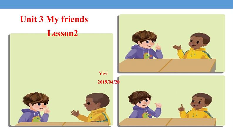 小学英语人教版 2A Lesson2 unit3 my friend部优课件第1页