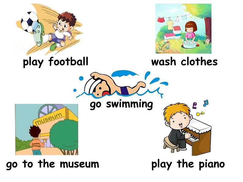 小学英语鲁科版4B unit4 weekend Lesson2 He often plays football 部优课件05