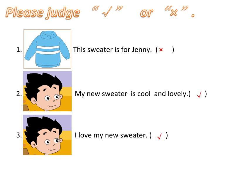 小学英语鲁科版3B Lesson1 I have a new sweater 部优课件08
