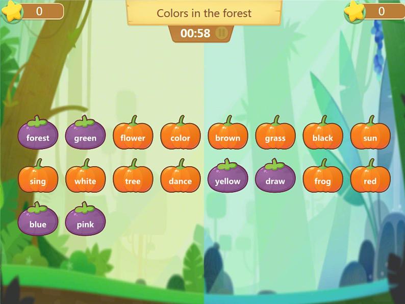 小学英语清华版1A unit3 Lesson21 Colors in the forest部优课件05