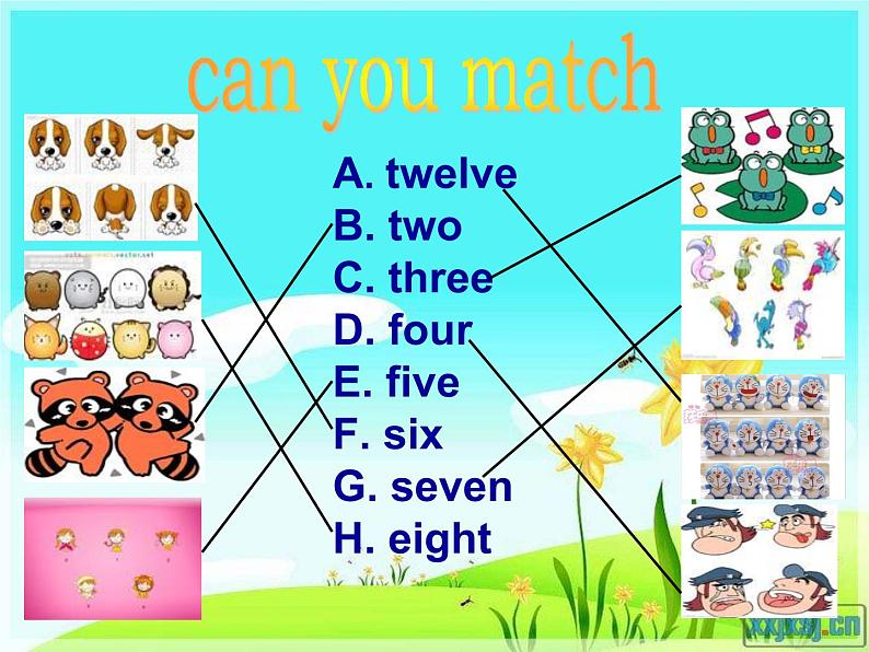 小学英语外研版3A Unit2 Nine girls 部优课件04