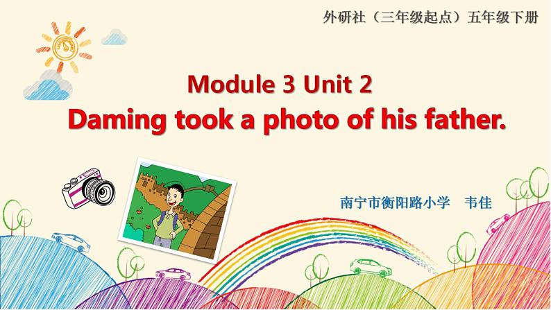 小学英语外研版5A Unit2 Daming took a photo of his father 部优课件04