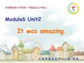 小學(xué)英語(yǔ)外研版5B Unit2 It was amazing 部?jī)?yōu)課件