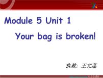 2020-2021学年Unit 1 Your bag is broken.背景图课件ppt