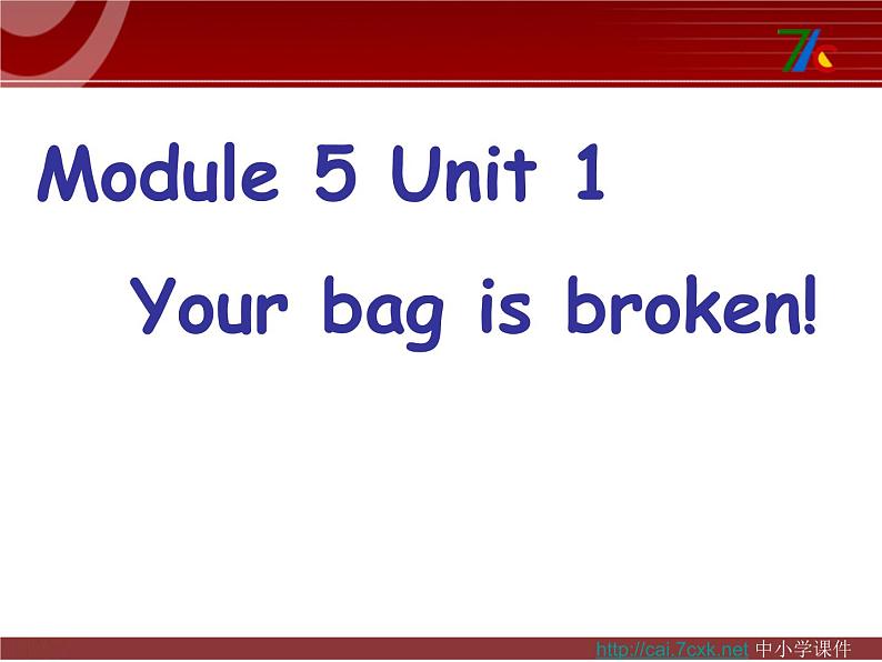 小学英语外研版5B Unit1 Your bag is broken 部优课件06