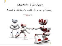 外研版 (三年级起点)四年级下册Unit 1 Robots will do everything.课堂教学课件ppt